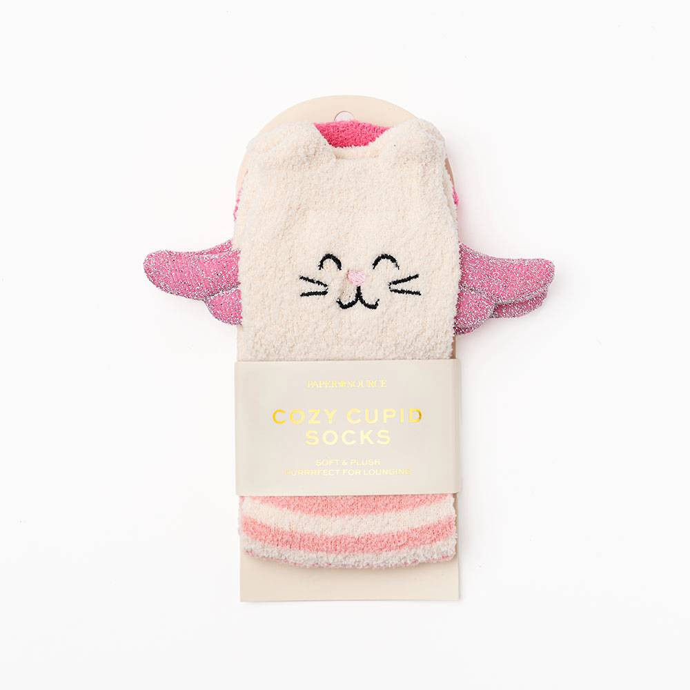 Cupid Cat Socks | Paper Source | Paper Source