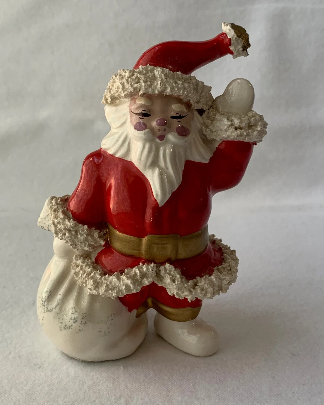 Vintage Spaghetti Christmas Santa Figurine 4 1/2 H Napco - Etsy | Etsy (US)