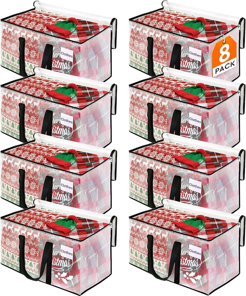 BlissTotes Moving Bags, 93L 8-Pack Storage Bags, Moving Box Heavy Duty Extra Large, Moving Totes ... | Amazon (US)