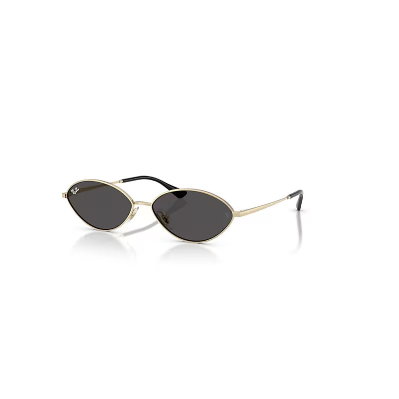 Ray-Ban Sunglasses Unisex Kai Bio-based - Pale Gold Frame Grey Lenses 56-15 | Ray-Ban (EU)