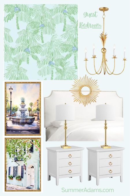 Our new guest bedroom will have a Southern Charm flare, very Charlestonian. I was inspired by this palm tree wallpaper last month when I was in Charleston.

#LTKstyletip #LTKfindsunder100 #LTKhome