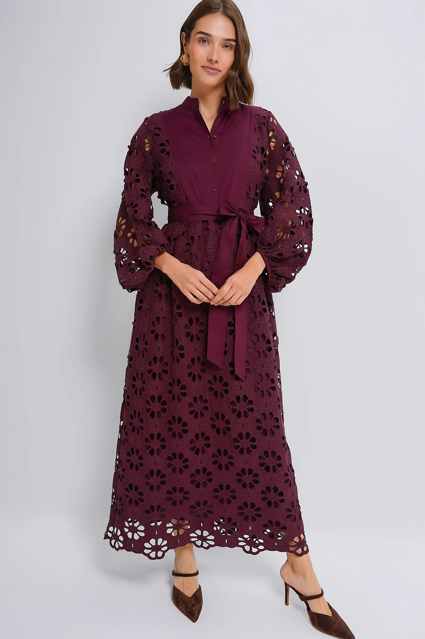 Merlot Lace Calliope Dress | Tuckernuck (US)