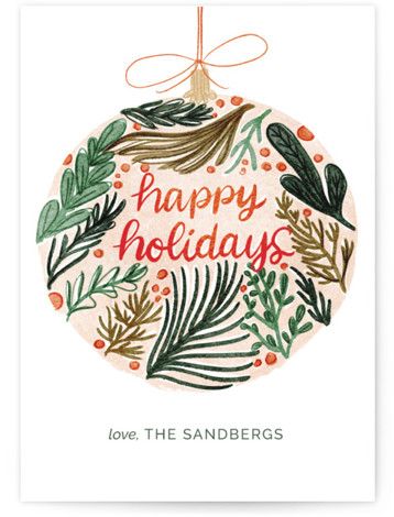 Christmas Ornament Grand Holiday Cards | Minted