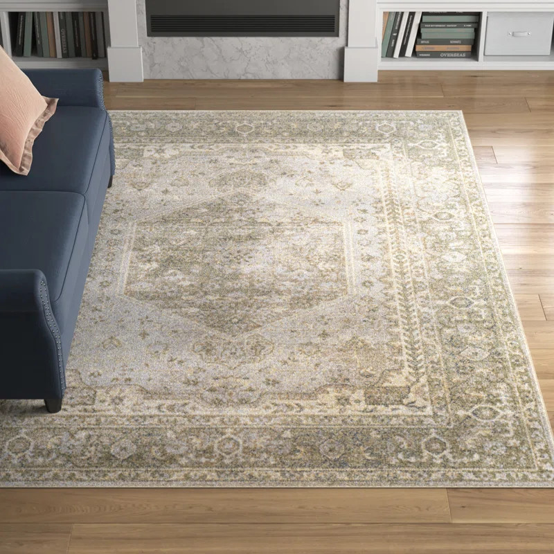 Bellinger Kinyon Oriental Polyester Area Rug in Beige | Wayfair North America