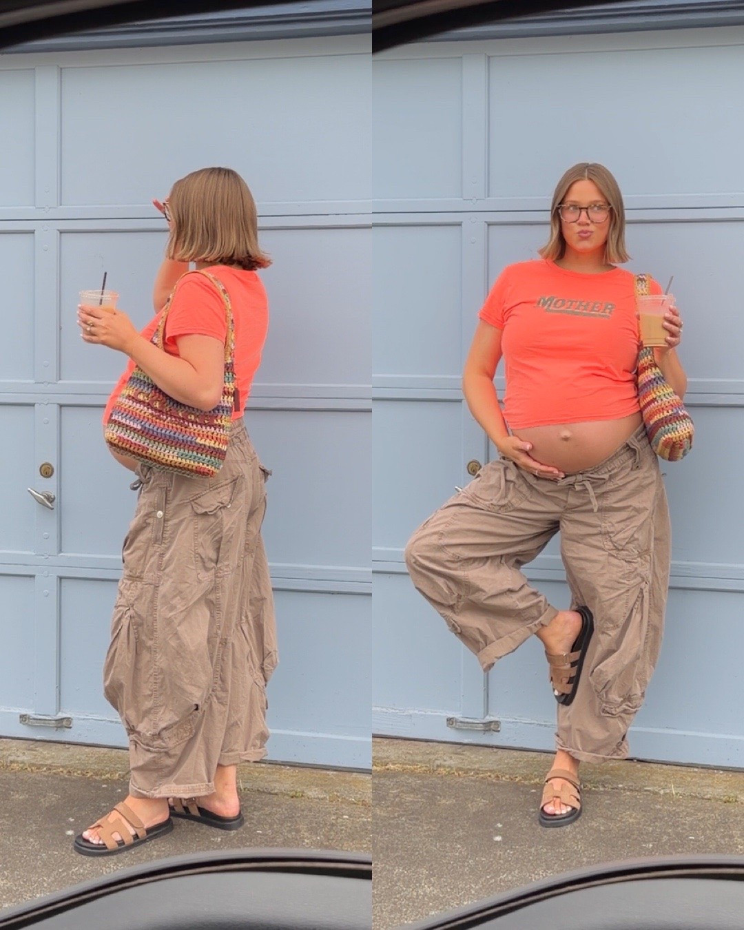 Free people pants size large (end of 3rd trimester so I went up one size) Mother tee runs big wearing a medium it’s so vibrant and cute! Lip liner: Iconic nude + gloss: Fig 👌🏼 Sandals size up 1/2. Coach bag is gorgeous perfect for summer!! 

#coachbrooklyn #coachbag #summerstyle #bresheppard #diml #dayinmylife #freepeople #pregnancystyle #bumpstyle

#LTKdayinmylife