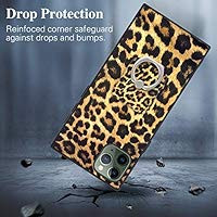 Bitobe Leopard Art iPhone 11 Pro Max 6.5 Inch Square Edges Case with Phone Ring Stand Grip Holder... | Amazon (US)