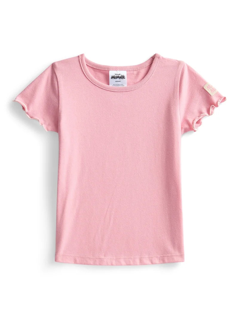 Minnie Mouse Toddler Girls Denim Shortall and Short Sleeve Tee Set, 2-Piece, Sizes 12M-5T | Walmart (US)