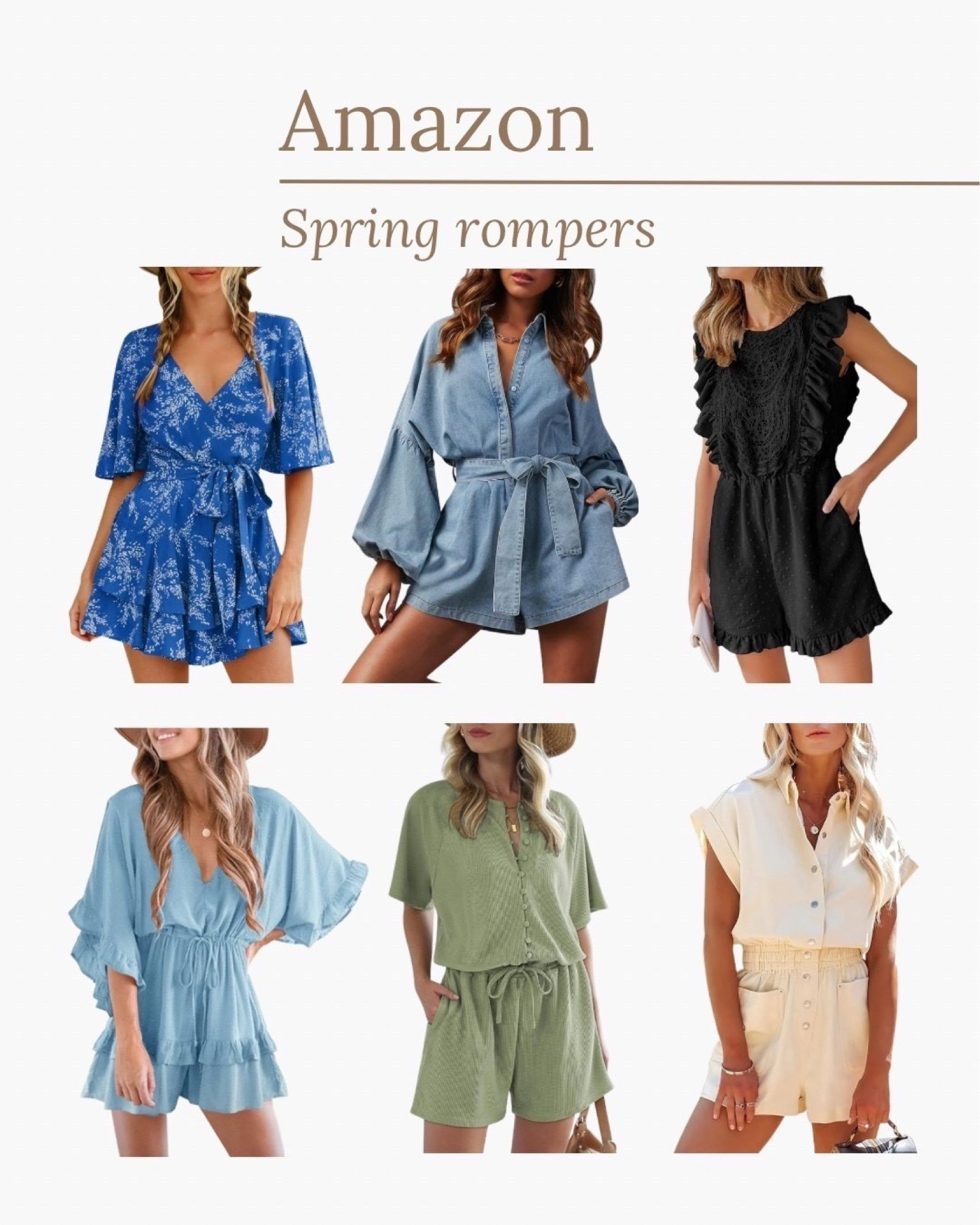 Amazon Spring rompers

#amazonfashion #springrompers #springfashion

