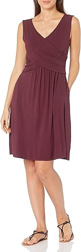 Amazon Essentials Women's Sleeveless Crossover Dress | Amazon (US)