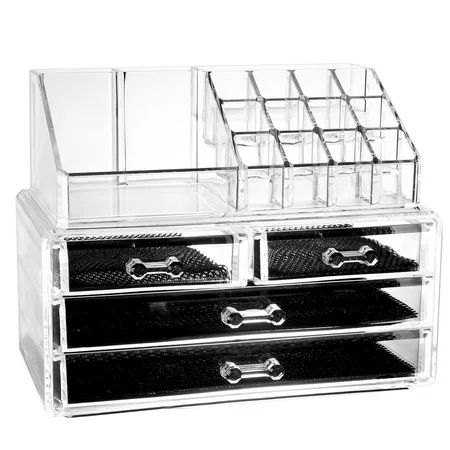 Cosmetic Organizer Clear Acrylic Makeup Case Lipstick Holder Style 1 | Walmart (US)