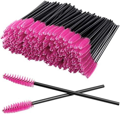 300 Pcs Disposable Mascara Wand Eyelash Brush for EyeLash Extension Supplie(Red) | Amazon (US)