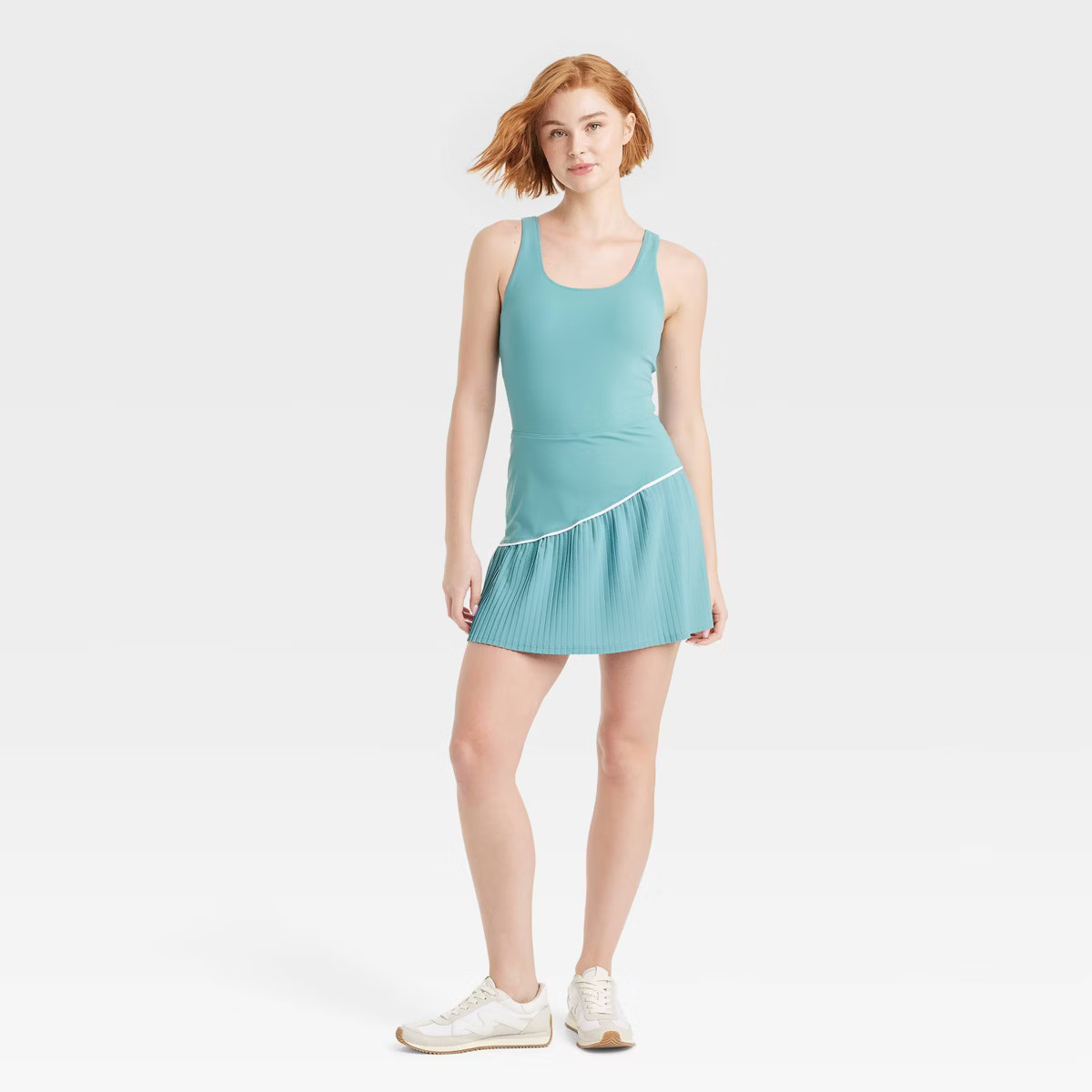Women's Knit Asymmetrical Pleated Active Dress - JoyLab™ | Target