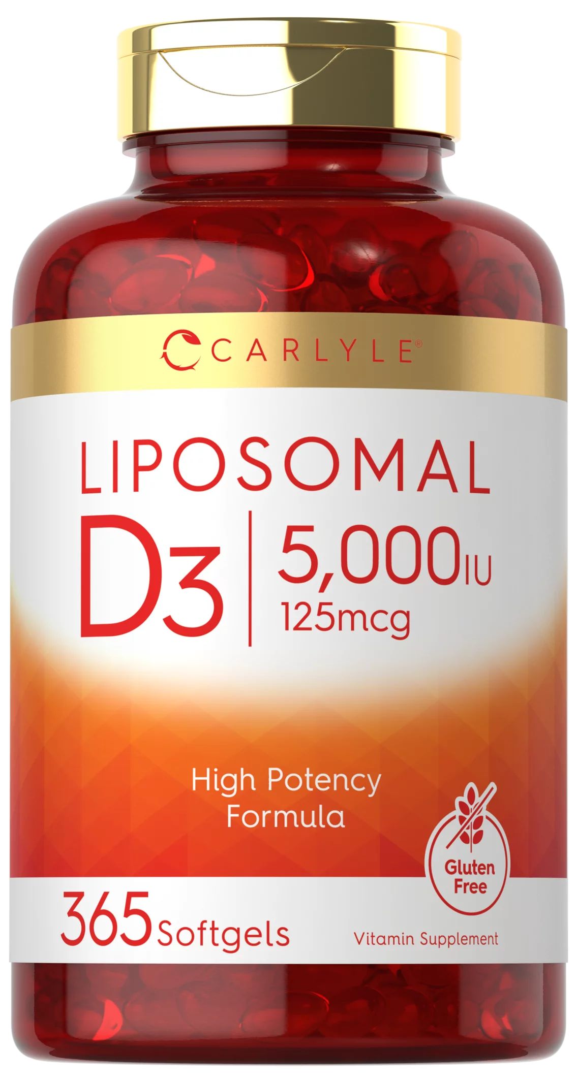 Liposomal Vitamin D3 | 5000 iu | 365 Softgels | Non-GMO and Gluten Free Formula | High Potency Vi... | Walmart (US)