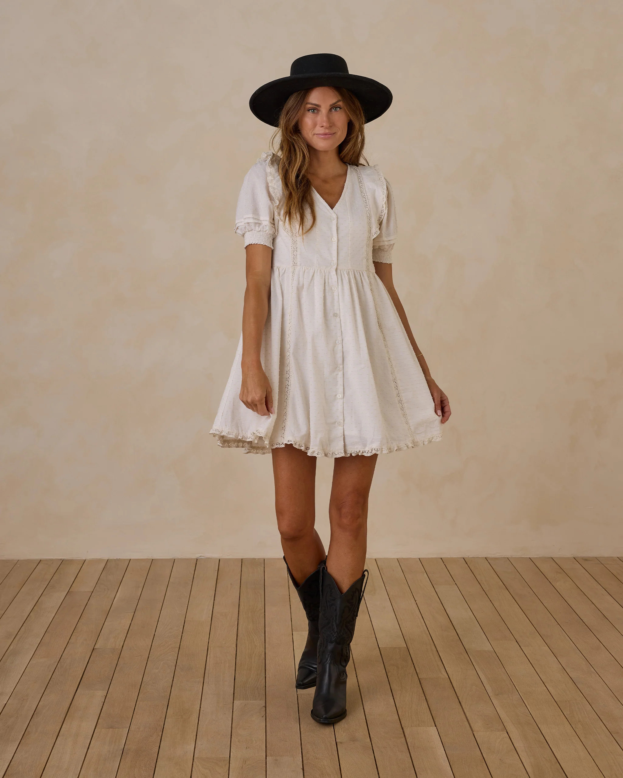 Lana Dress | Natural | Rylee + Cru