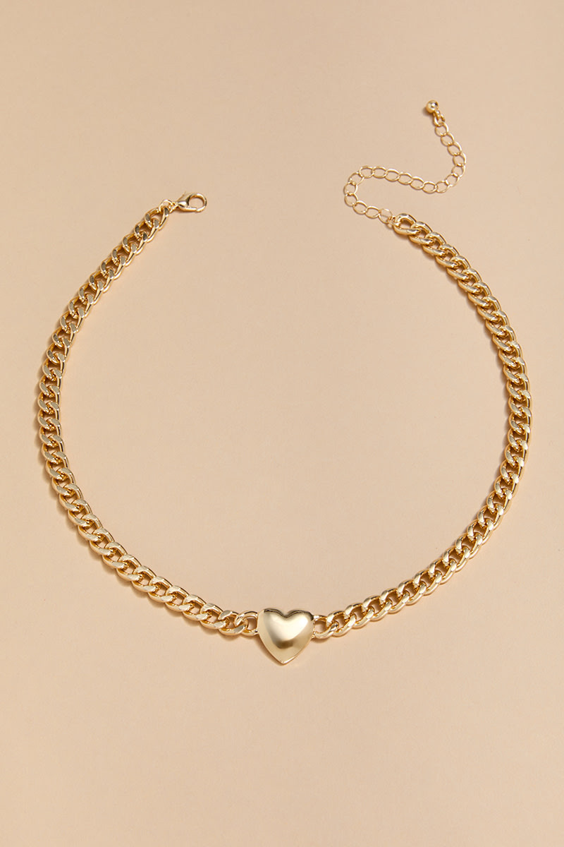 Maxine Heart Choker Necklace | Francesca's