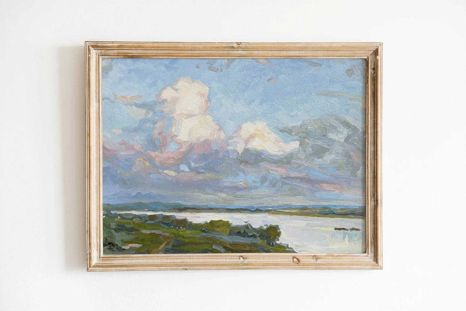 Cloud ORIGINAL Oil Painting on Canvas, Countryside Landscape Painting, Bedroom Wall Decor ,origin... | Etsy (US)