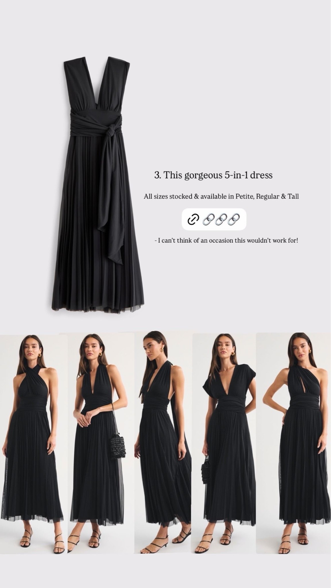Abercrombie sale - Code AFXLTK for extra discount - 5-in-1 versatile dress! For all seasons & all occasions

#LTKuk #LTKautumn #LTKstyletip