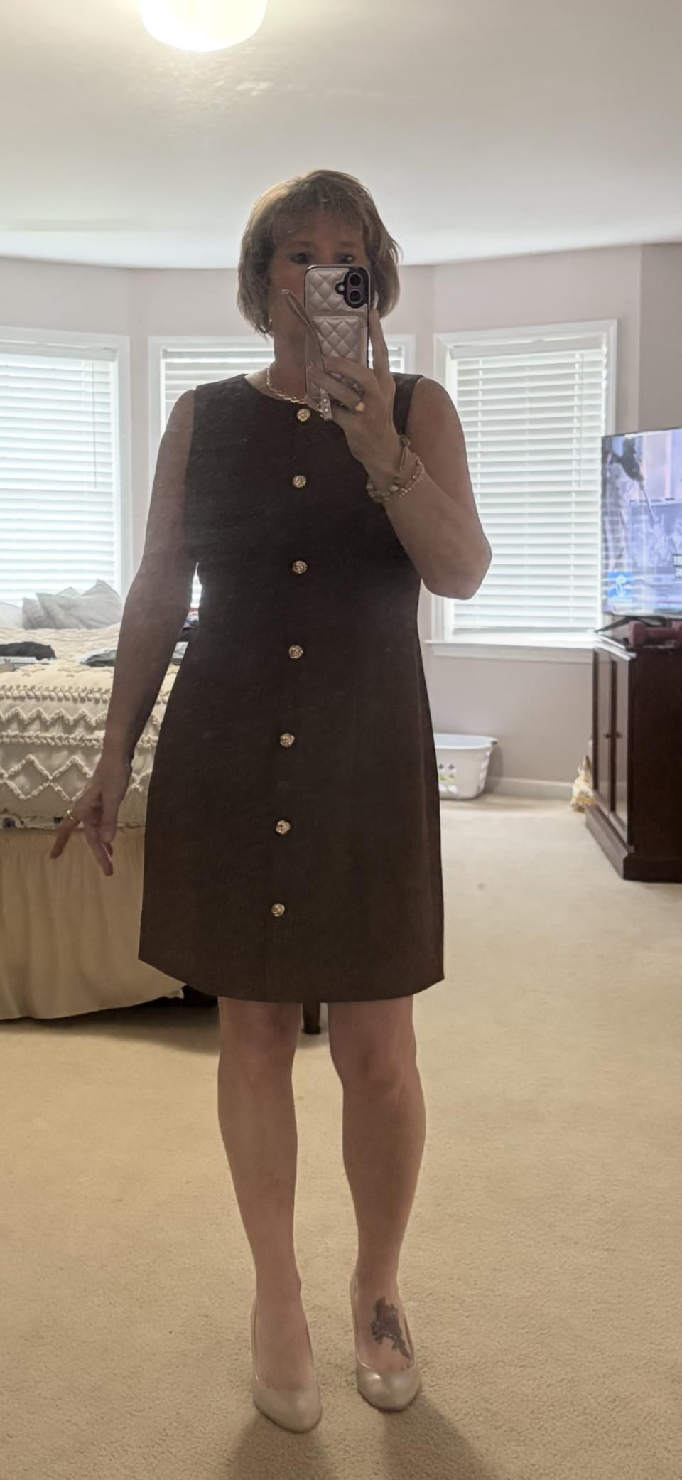 PRETTYGARDEN Work Dresses for Women 2026 Summer Business Formal Short Dress Sleeveless Button Dow... | Amazon (US)