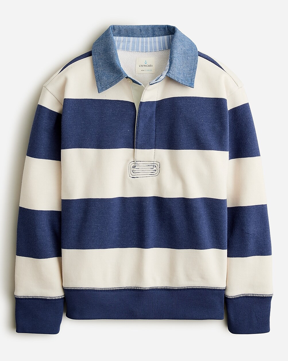 Kids' rugby sweatshirt in beach terry | J. Crew US