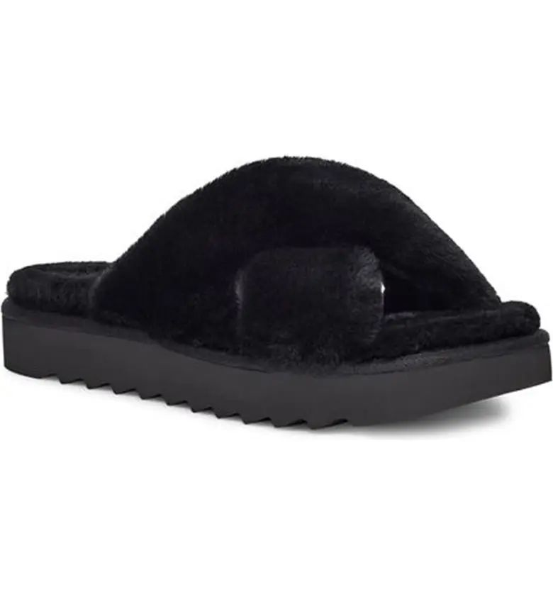Koolaburra By Ugg Fuzz-It Faux Fur Slide Sandal | Nordstrom Rack