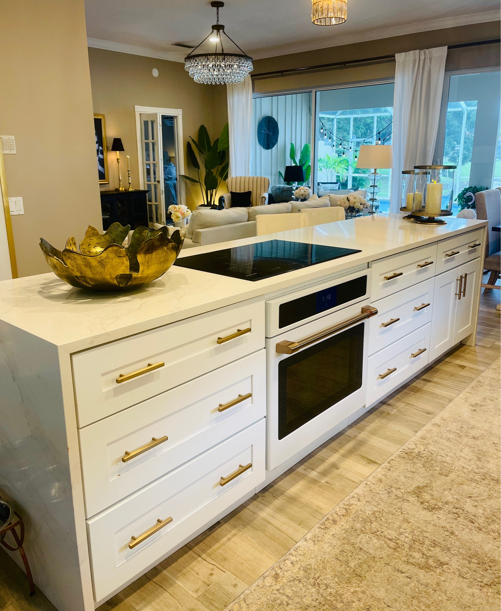 Kitchen island 30” wall oven with gold candle in white, black, stainless steel 

#LTKsalealert #LTKhome #LTKFind