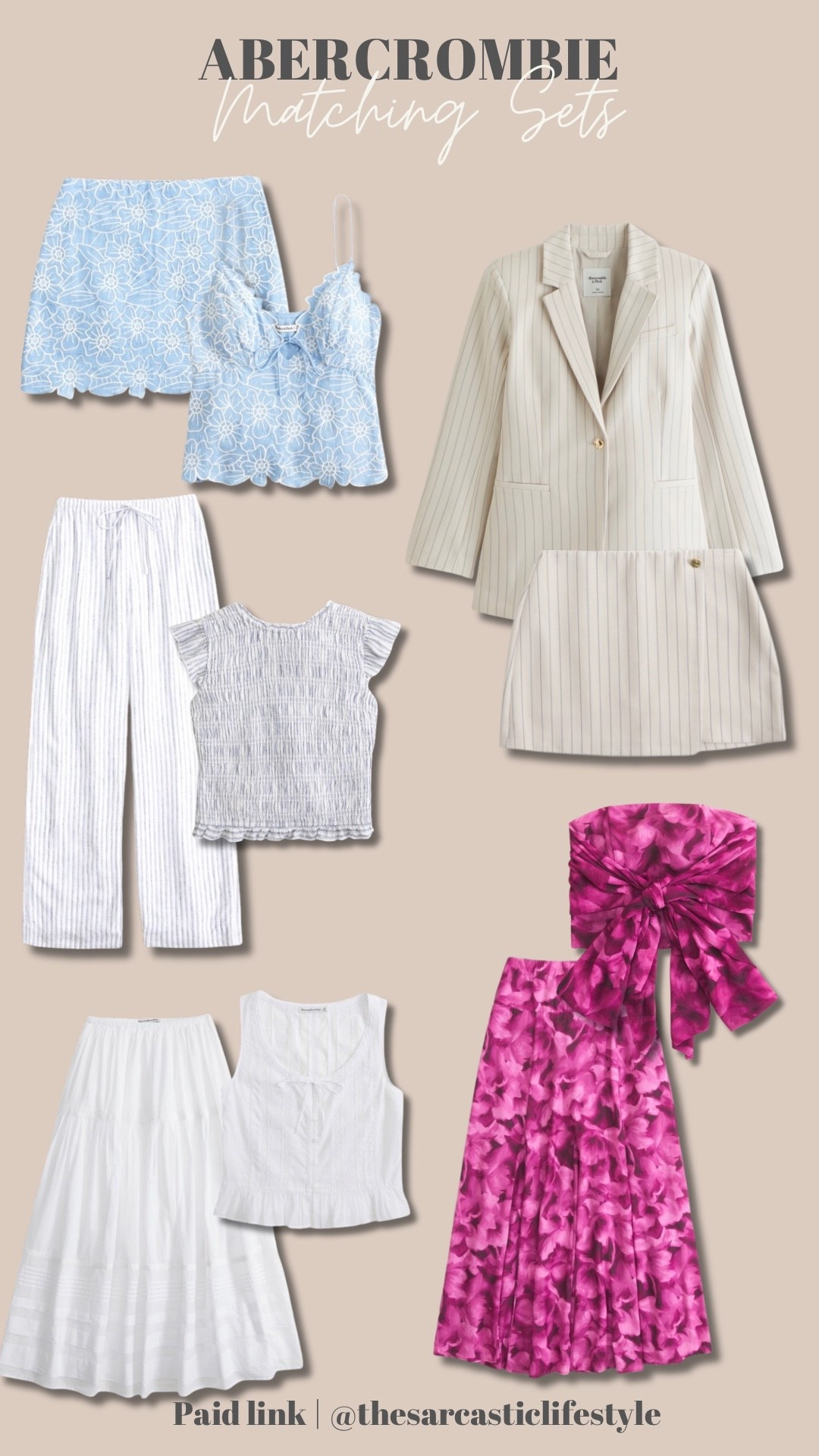 Matching sets just make life easier 🤍

#AbercrombieStyle #AbercrombieWomen #MatchingSet #SetStyle #MomStyle #EasyOutfit #EverydayChic #SpringStyle #NeutralStyle #CasualLooks #EffortlessStyle #MomFashion #OOTDInspo #SimpleStyle #WardrobeStaples


#LTKSpringSale #LTKSaleAlert #LTKgrwm