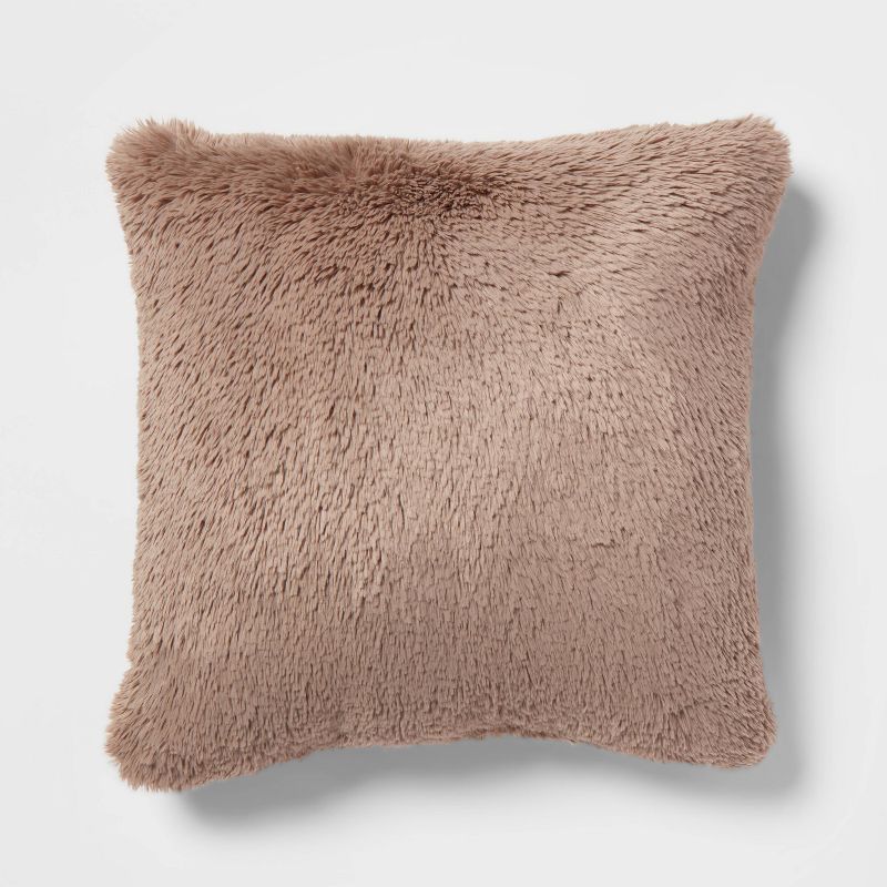 Euro Luxe Faux Fur Decorative Throw Pillow - Threshold™ | Target
