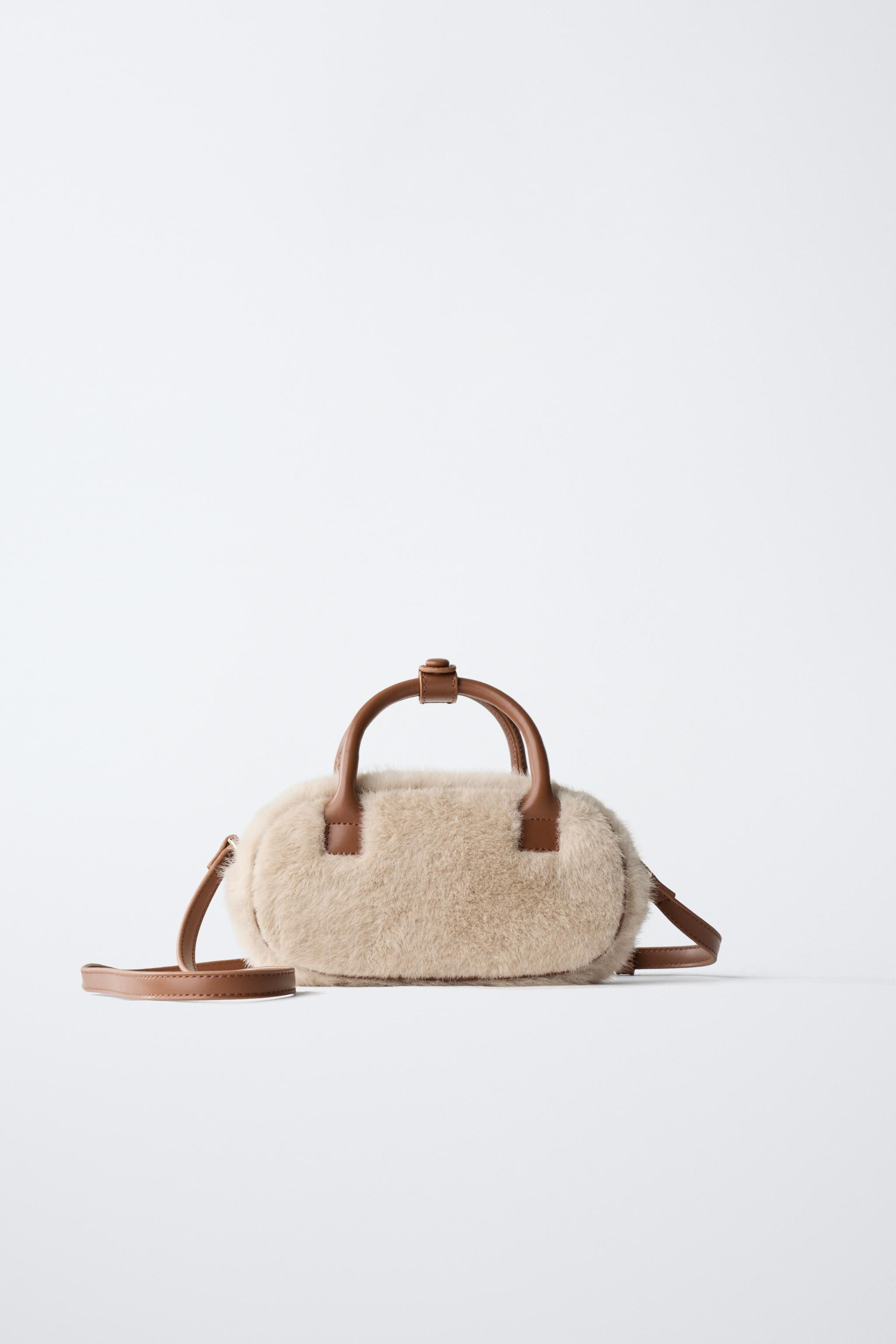BOWLING SHEEPSKIN CROSSBODY BAG | Zara UK