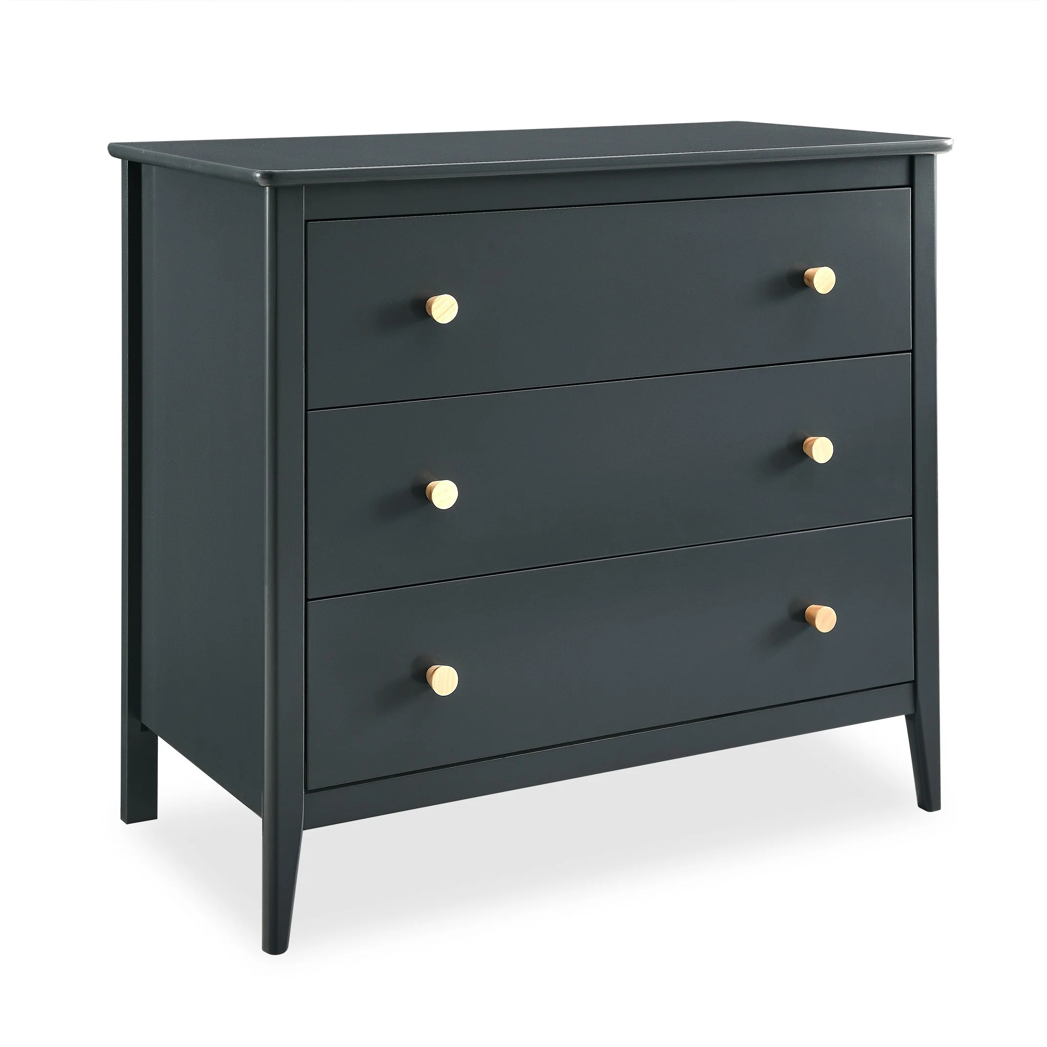 Delta Children Casey 3 Drawer Dresser, Charcoal Grey/Natural - Walmart.com | Walmart (US)