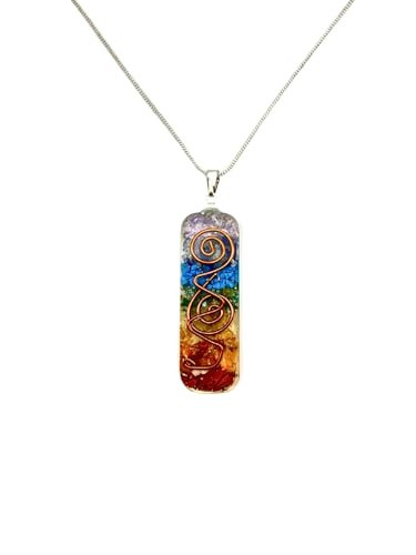 Chakra Necklace Pendant- Chakra Crystal Necklace for Women Men - Orgone Necklace Pendant of Healing Crystal for Protection - Spiritual Jewelry | Amazon (US)