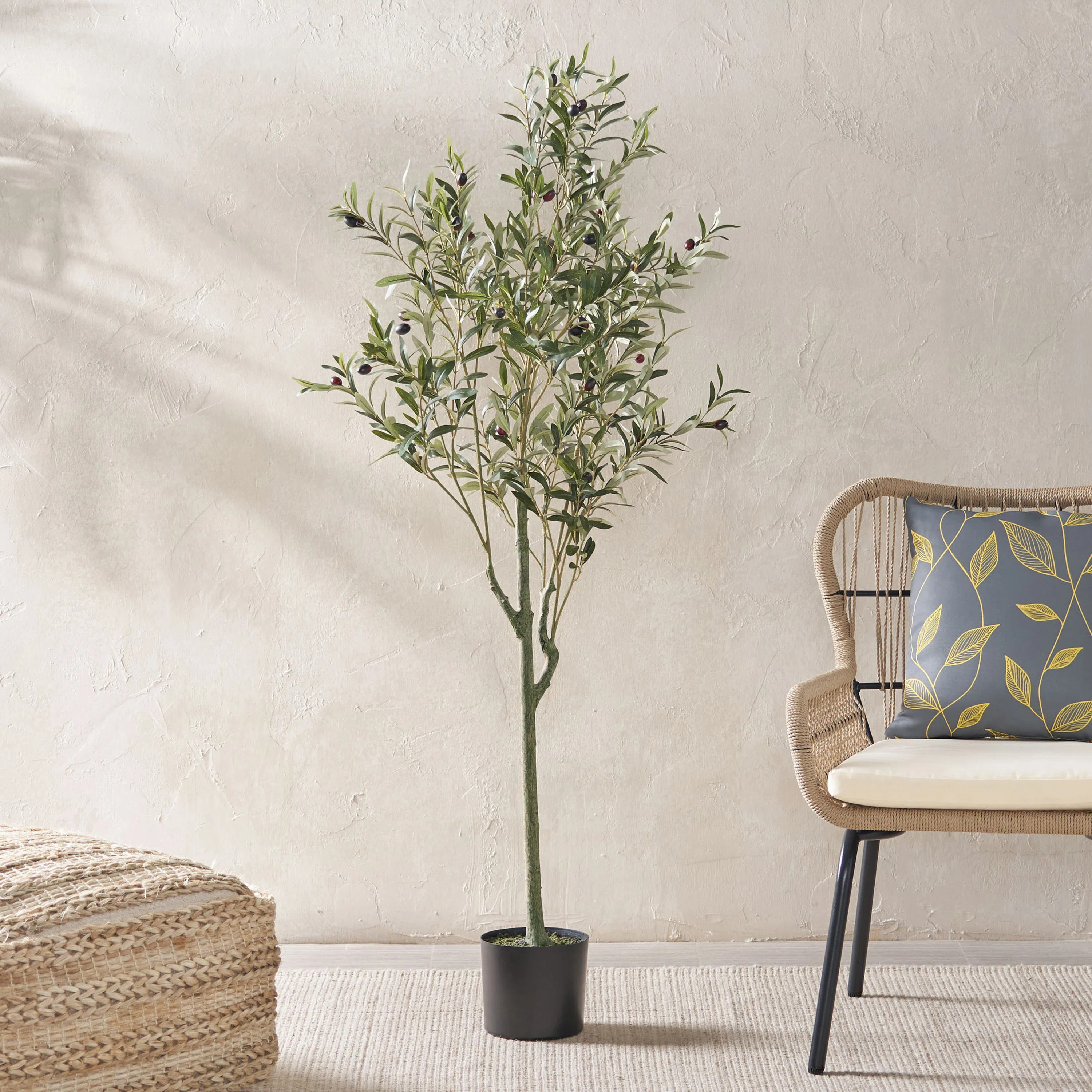 Aarav Faux Olive Tree Tree in Pot | Wayfair North America