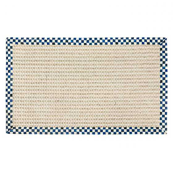 Royal Check Cable Wool Sisal 3' x 5' Rug | MacKenzie-Childs