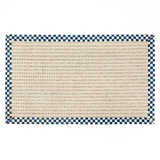Royal Check Cable Wool Sisal 3' x 5' Rug | MacKenzie-Childs