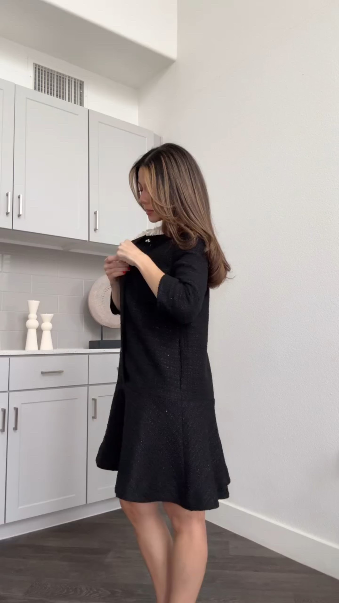forever classy simple and elegant with @goelia_official 

#GRWM #classyoutfit #classystyle #blackdress #elegantdress 

#LTKPetite #LTKSeasonal #LTKStyleTip