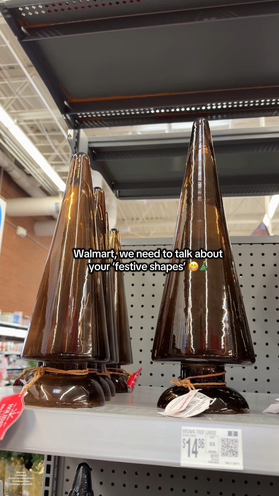 Looks like the ornaments should all be in the naughty section. #walmart #walmartfinds #christmastree #christmasdecor #christmasornaments 

#LTKHome #LTKSeasonal #LTKHoliday