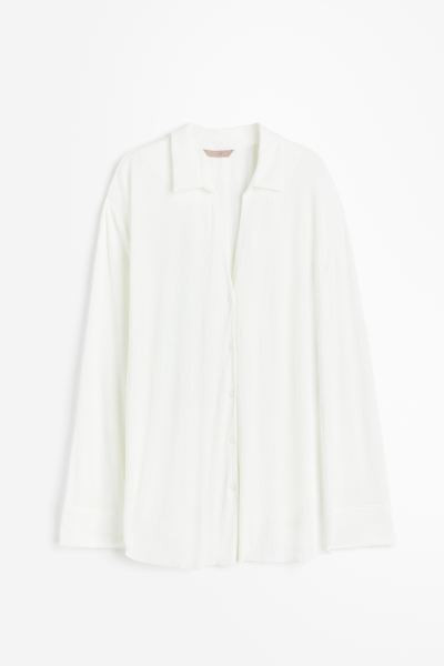 Crinkled Loungewear Shirt | H&M (US + CA)
