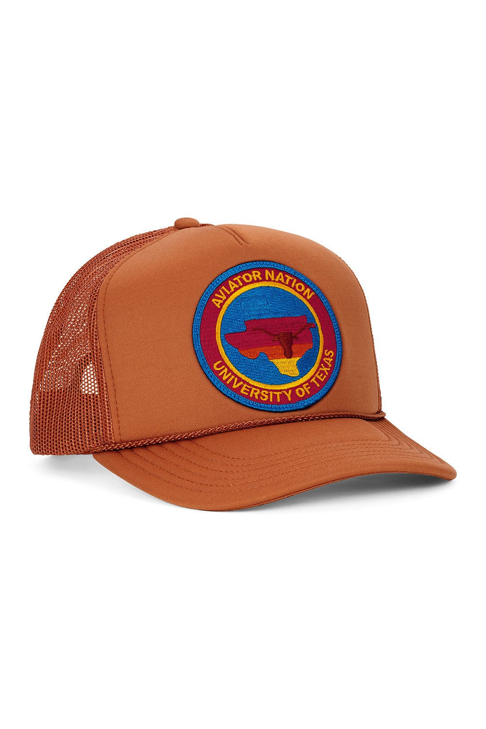 UNIVERSITY OF TEXAS CIRCLE PATCH VINTAGE LOW RISE TRUCKER - BURNT ORAN | Aviator Nation