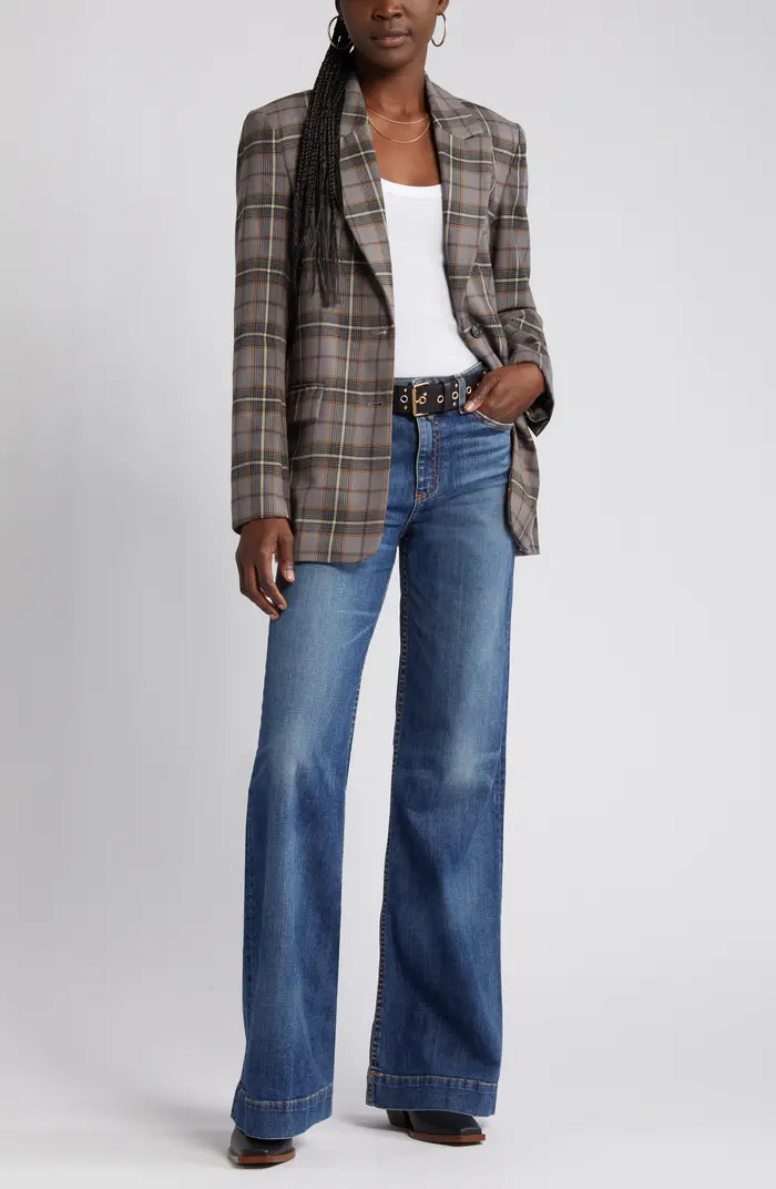 Treasure & Bond Plaid Two Button Blazer | Nordstrom | Nordstrom