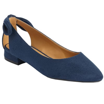 Comfortview Women's (Wide Widths Available) The Nevelle Slip On Flat - 10 WW, Navy | Target