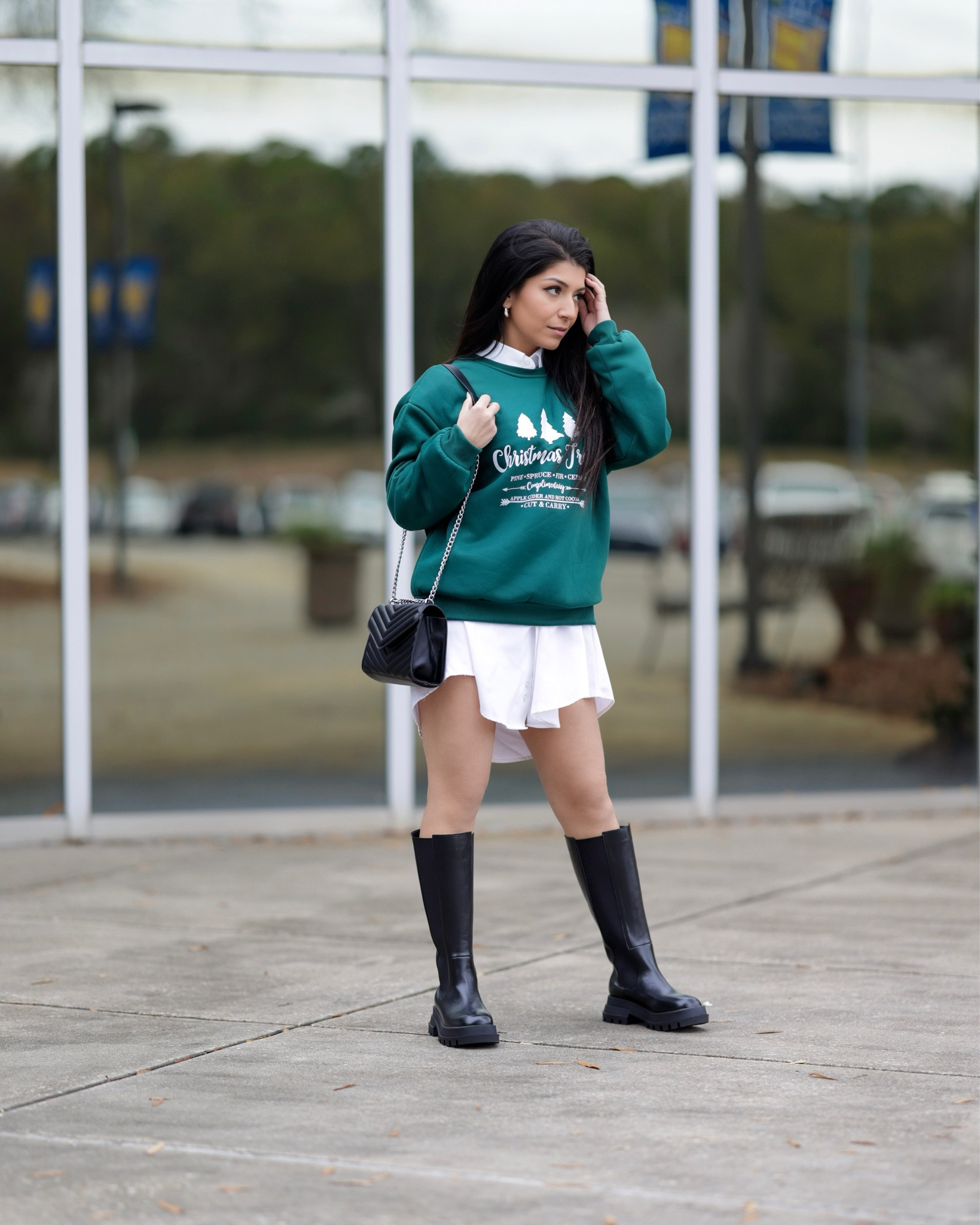 Christmas Outfit Inspiration 🎄🌲🎄

So happy we got the chance to take these shots before the rain came. 🙃☔️

This is 2023 SHEIN Holiday Season Sale!
You will find UP TO 90% OFF sitewide!

Winter Outfit, Holidays Outfit, Xmas Outfit, Xmas Sweater, Christmas Sweater, Boots on sale, Holiday Sale, Gifts Ideas, Gift Guide, Outfit Inspo, Black Boots, Green Sweater, Trend, Trending, Italian Style.

#LTKHoliday #LTKfindsunder100 #LTKsalealert
