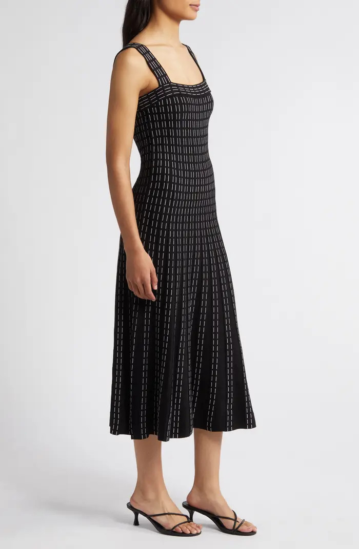 ZOE AND CLAIRE Sleeveless Pintuck Midi Sweater Dress | Nordstrom | Nordstrom