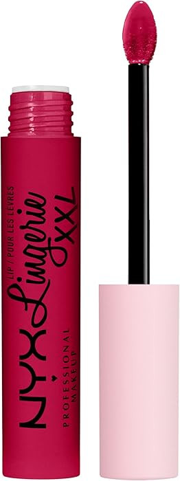 NYX PROFESSIONAL MAKEUP Lip Lingerie XXL Matte Liquid Lipstick - Stamina (Blue Red) | Amazon (US)