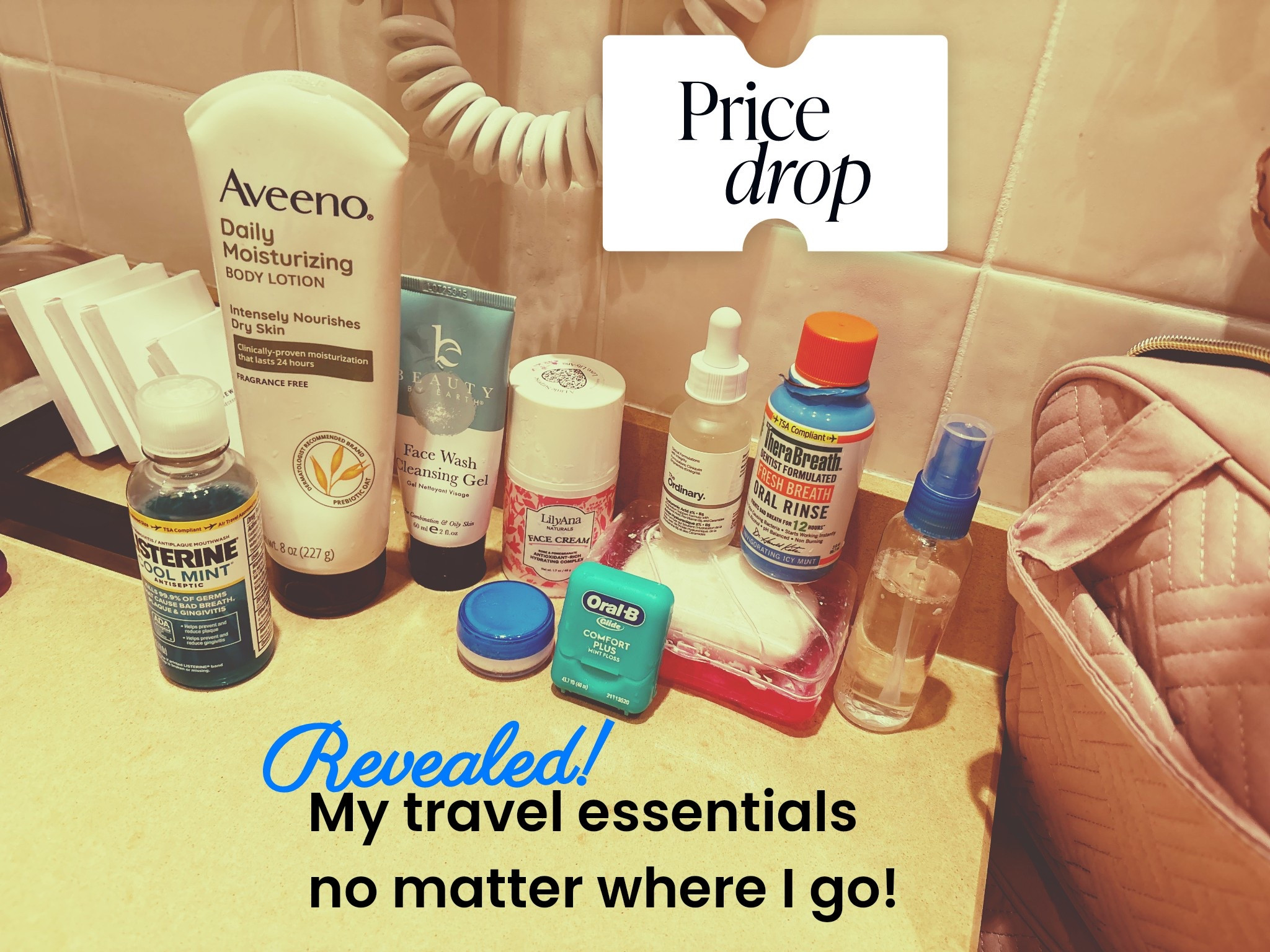 Here’s my go-to toiletries no matter where I’m going! I use a little Anua on my skin right after toner, followed by my LilyAna Naturals moisturizer for optimal skin elasticity whilst traveling! Some basic dental hygiene options included, that are just basically my faves. The best part?? All of these are affordable, I included the link to my toiletry bad too! Love it. 

#LTKdayinmylife #LTKgrwm #LTKmorningroutine