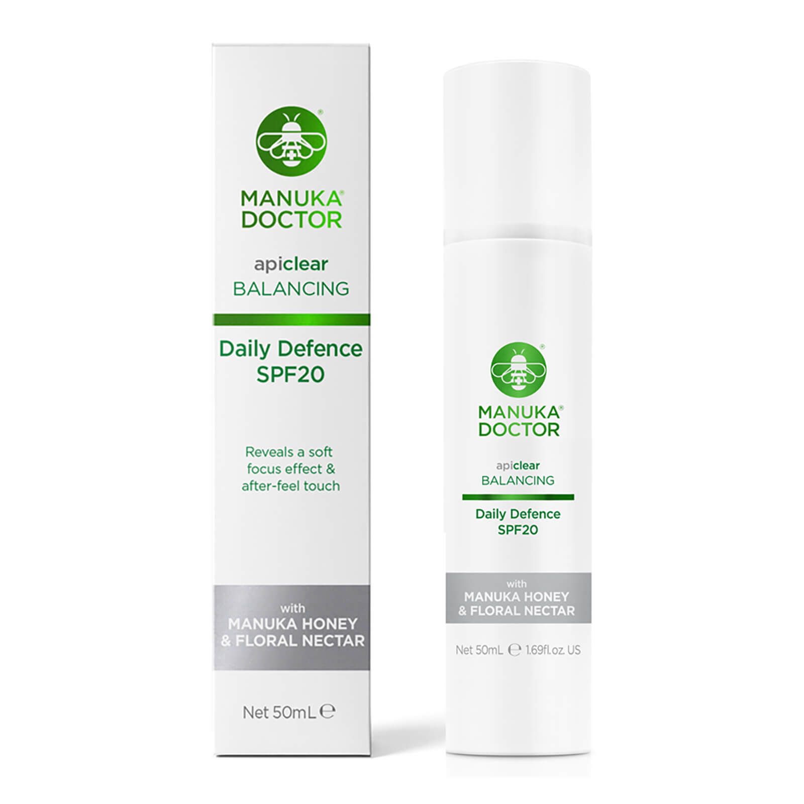 Manuka Doctor ApiClear Daily Defence SPF20 Cream | Look Fantastic (UK)
