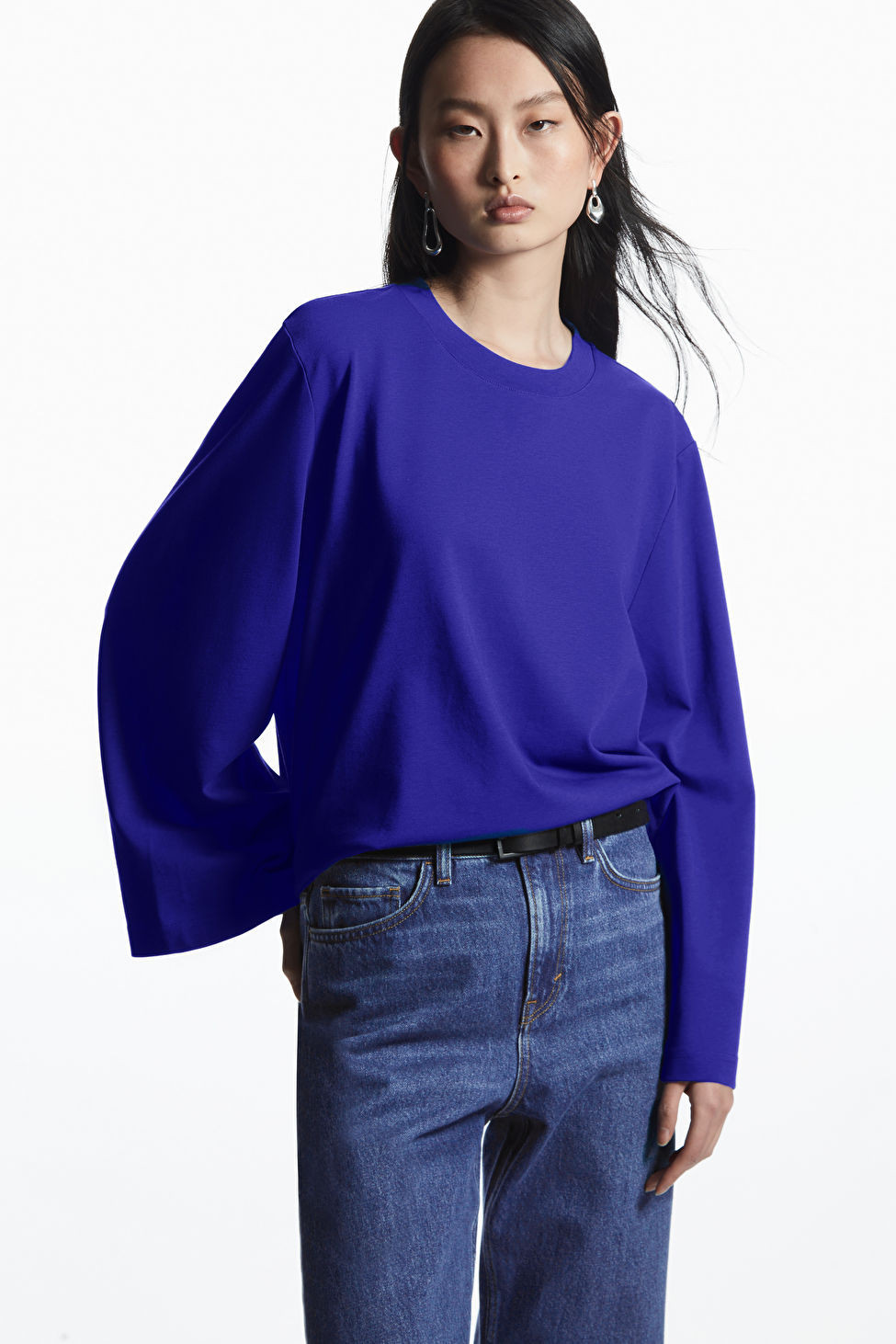 BELL-SLEEVE JERSEY TOP | COS (US)