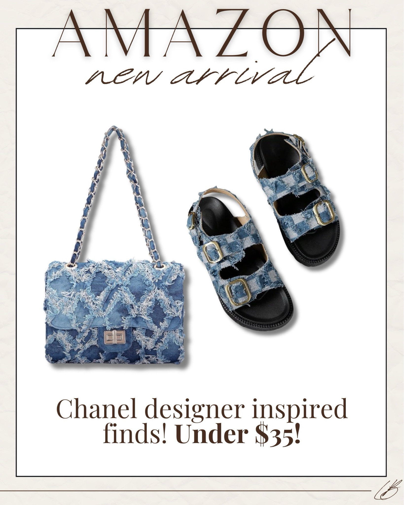 The cutest denim purse & sandals 😍
#founditonamazon 

#LTKShoeCrush #LTKStyleTip #LTKFindsUnder50