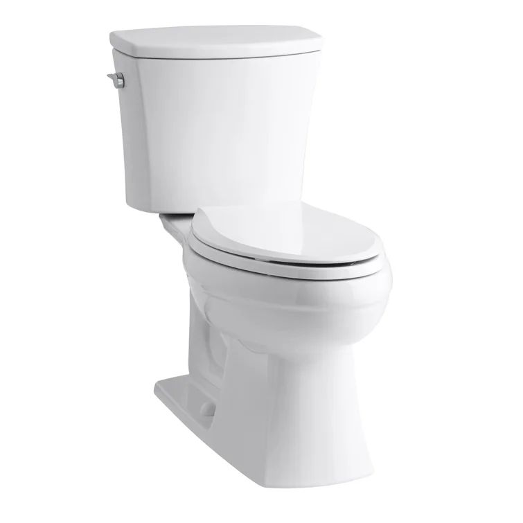 Kelston Comfort Height Two-Piece Elongated 1.28 GPF Toilet with Aquapiston Flush Technology and L... | Wayfair North America