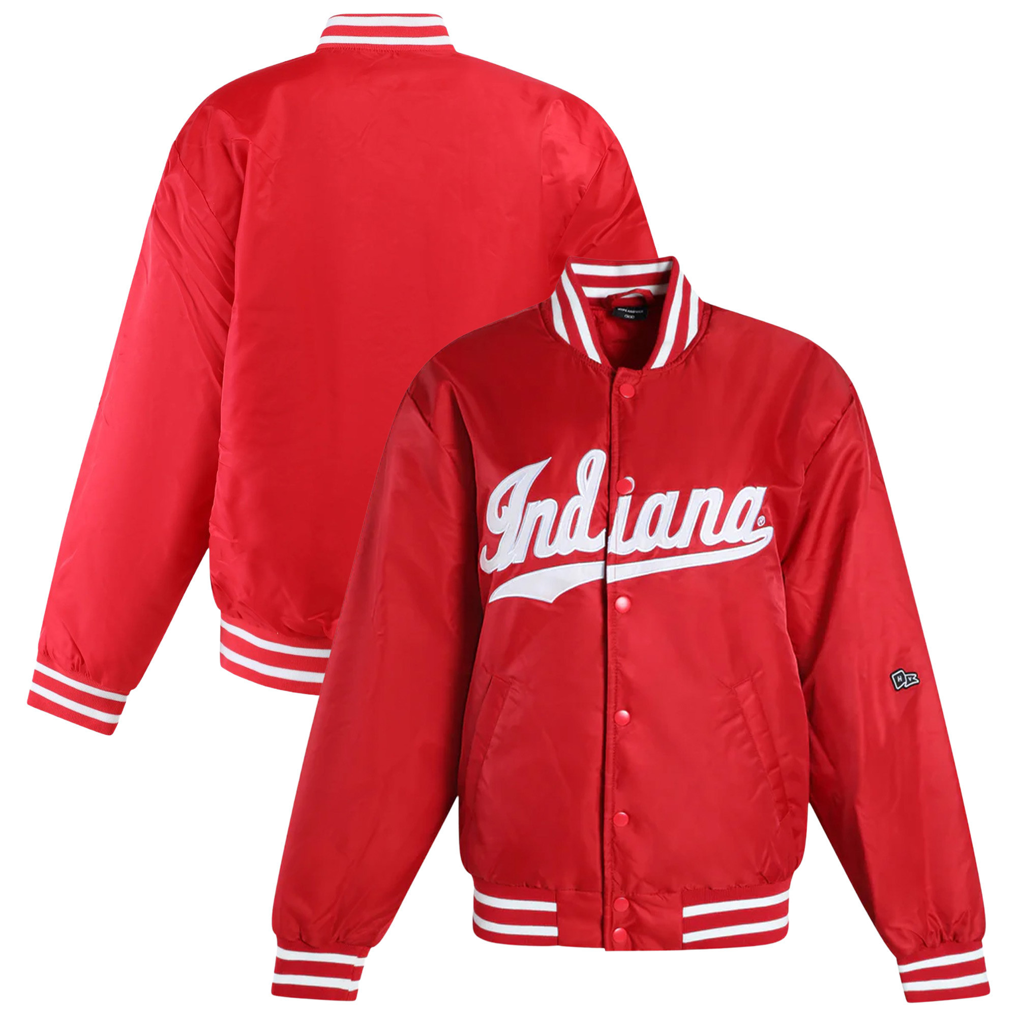 Women's Hype and Vice Crimson Indiana Hoosiers A-Game Varsity Full-Snap Jacket | Fanatics