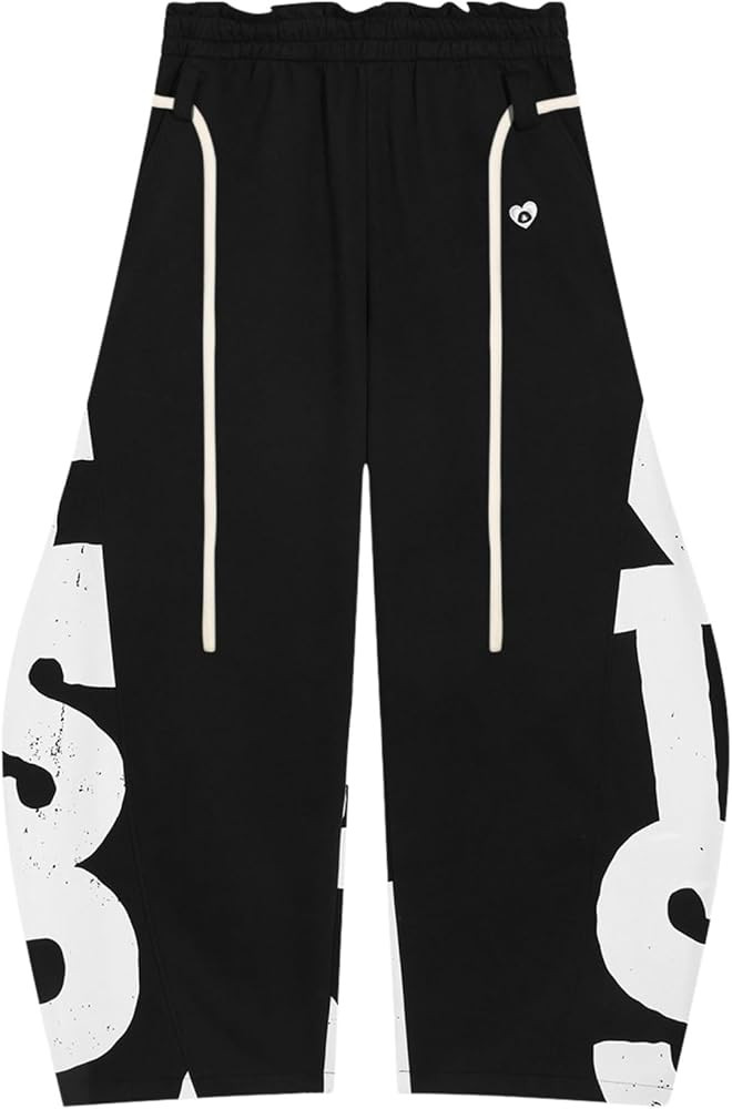 Aelfric Eden Print Baggy Barrel Sweatpants Wide Leg Pants for Women Men Casual Elastic Waist Unis... | Amazon (US)