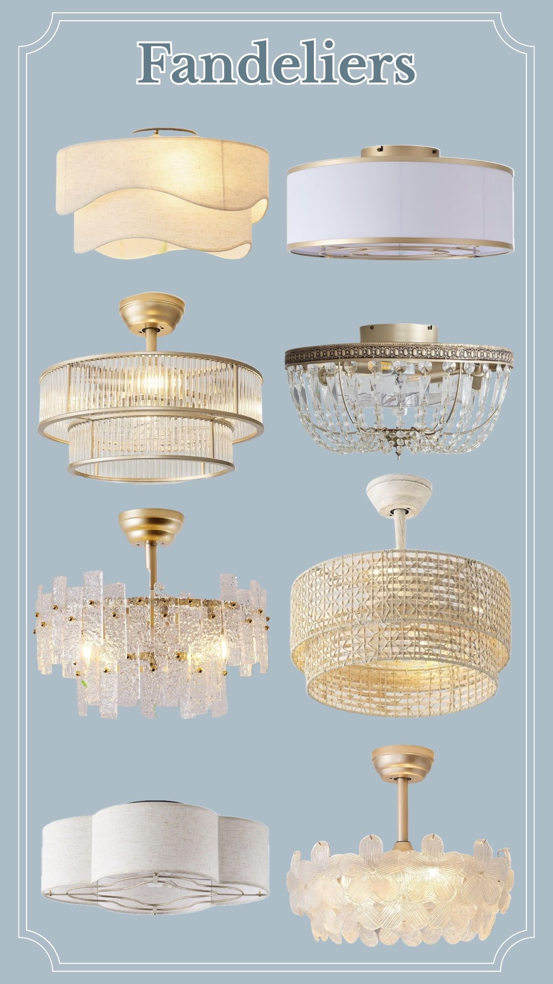 I love having a ceiling fan in the bedroom but don’t necessarily like the look of a big clunky ceiling fan. These fandeliers are the perfect solution! It is a discreet ceiling fan hidden inside a light fixture. They look lovely and offer the functionality of a ceiling fan! A win-win in my opinion 😊

#fandelier #lightfixtures #ceilingfan #prettylighting #homedecor #lightingsolutions #bedroomdecor

#LTKHome #LTKSpringSale #LTKOver40